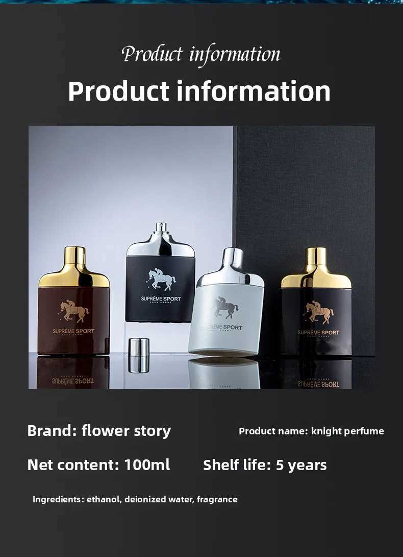 100ML Perfume Classic Knight Mens Woody Oriental Fragrance Cologne Lasting Masculine Pheromone Perfumes M250603