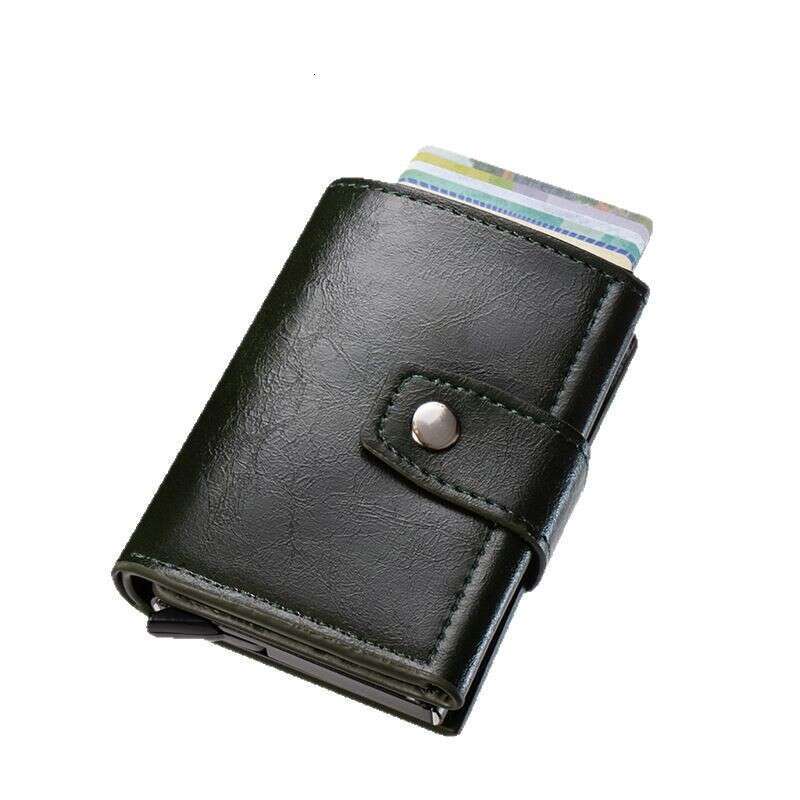 New Men's and Women's Holder Clip Case Anti-Degaussing Anti-Skimming Metal Automatic Pop-Up Card Wallet