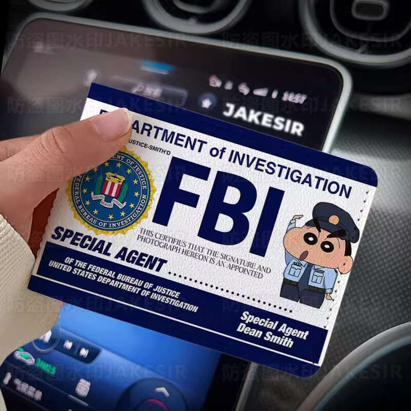 Crayon Shin-chan Personality Card Car Leather Case Protective Cover License Holder High Appearance Driving Certificate for Women