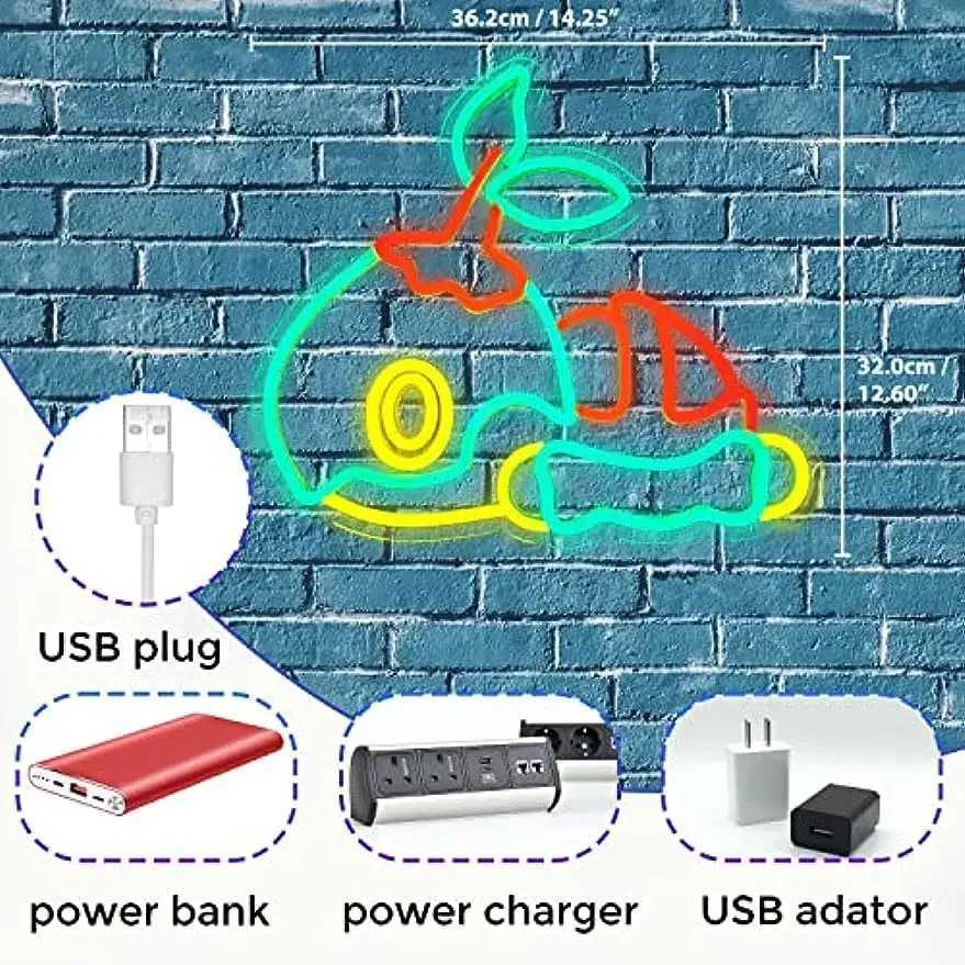 Gaming Neon Sign for Game Room Party Wall Decor for Kids Boys Man Cave Best Gifts for Anime Lovers USB Powered Anime LED Light XJ250602