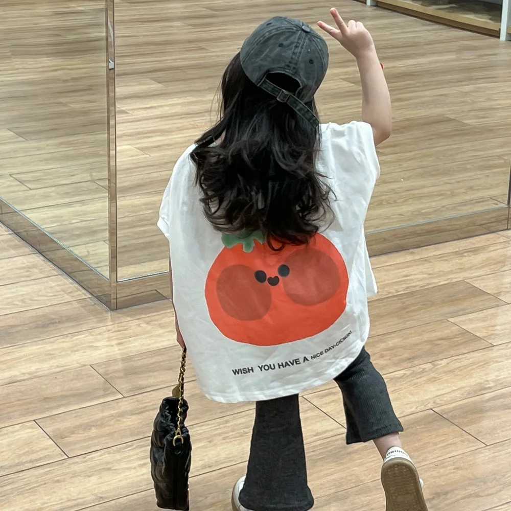 Trendy short-sleeved T-shirt for girls original pure cotton summer casual base outfit sweet and cool T250603