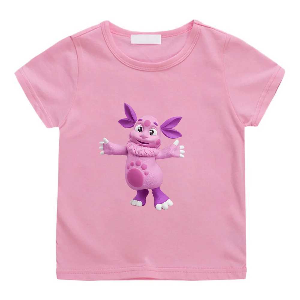 Kids Girls T-shirts Luntik Cartoon Moonzy Graphic Printing T-shirts Baby Short Sleeve Tees Girl Clothes Children Tops Tee Toddler T250603