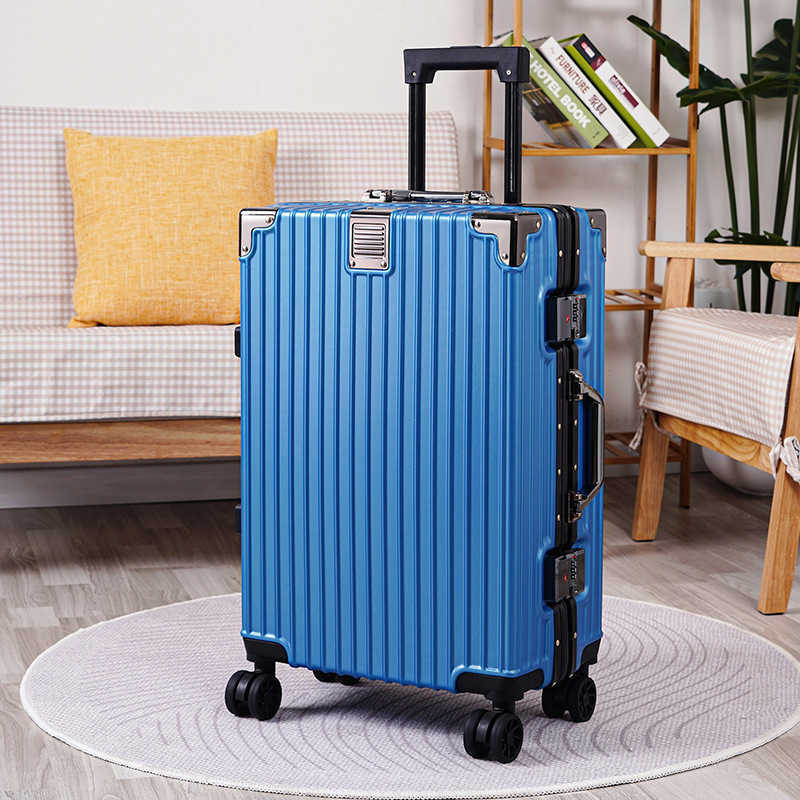 Luggage Female Student Aluminum Frame Trolley Case Male 20 Inch Password Universal Wheel Luggage Large Capacity