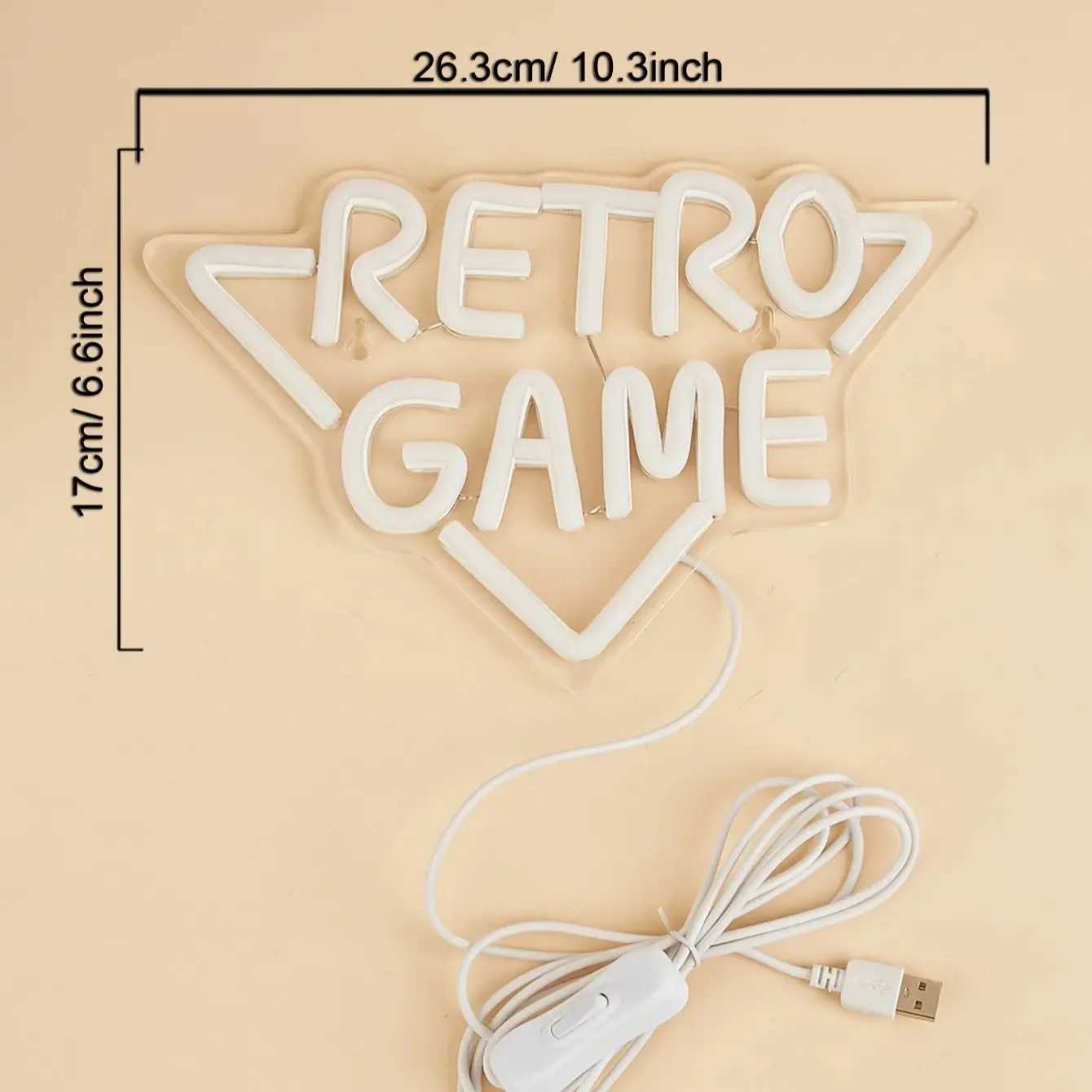 Chi-buy LED Neon Retro Game USB Powered Neon Signs Night Light 3D Wall Art Game Room Bedroom Living Room Decor Lamp Signs XJ250602