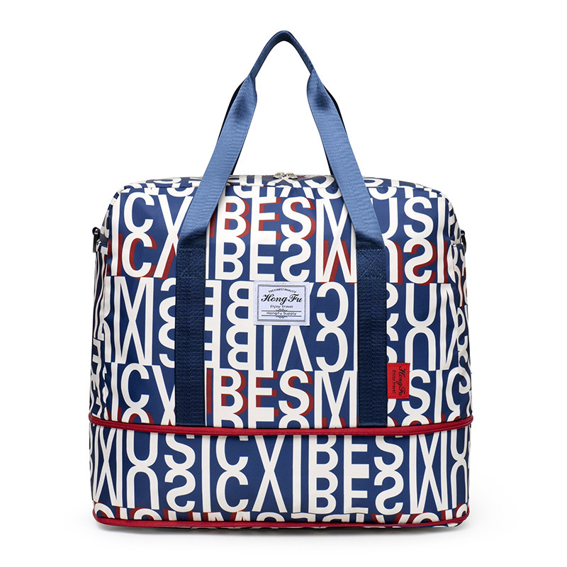 New Tie-Dye Print Gym Large Capacity Dry Wet Separation Sports Training Yoga Short Trip Travel Tote Bag