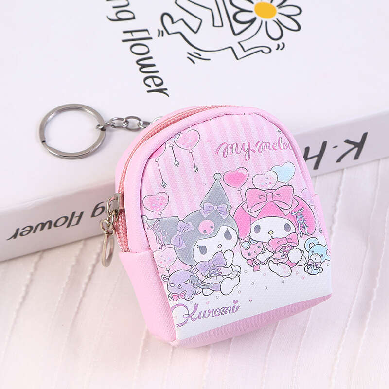 Cute Small Coin Purse Ins Style, Hangable on Backpack, Cartoon Creative Design, Mini Earphone Key Storage Bag