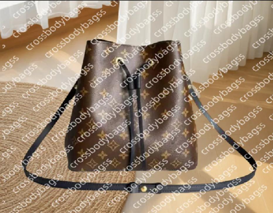 10A designer neonoe mm designer bucket bag handbag women luxury leather shoulder crossbody bag m44020