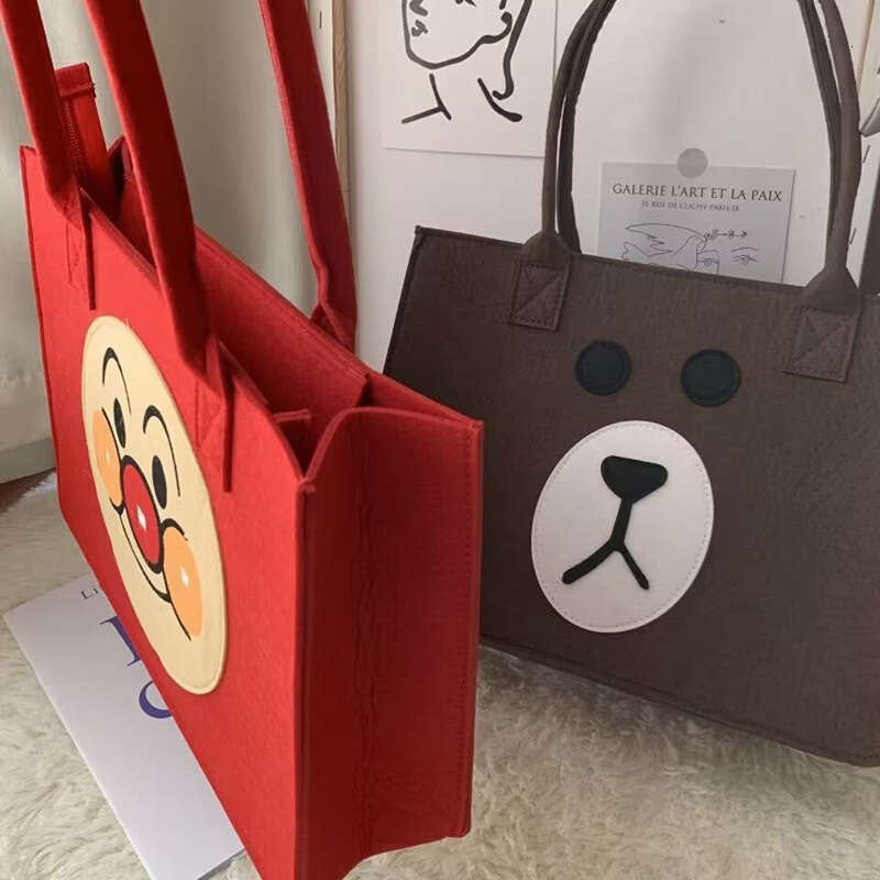 Anpanman Mommy Handbag Gift Hundred Days Banquet Shopping Souvenir Felt Tote Bag