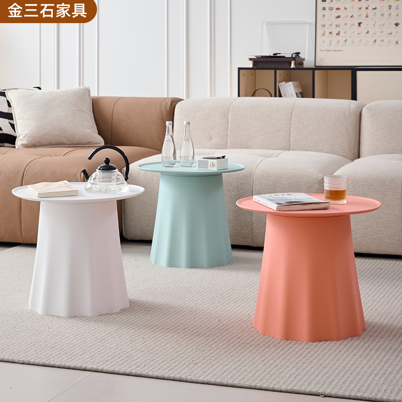 B60310 Creative cake table plastic small side table living room small apartment sofa corner bedside table