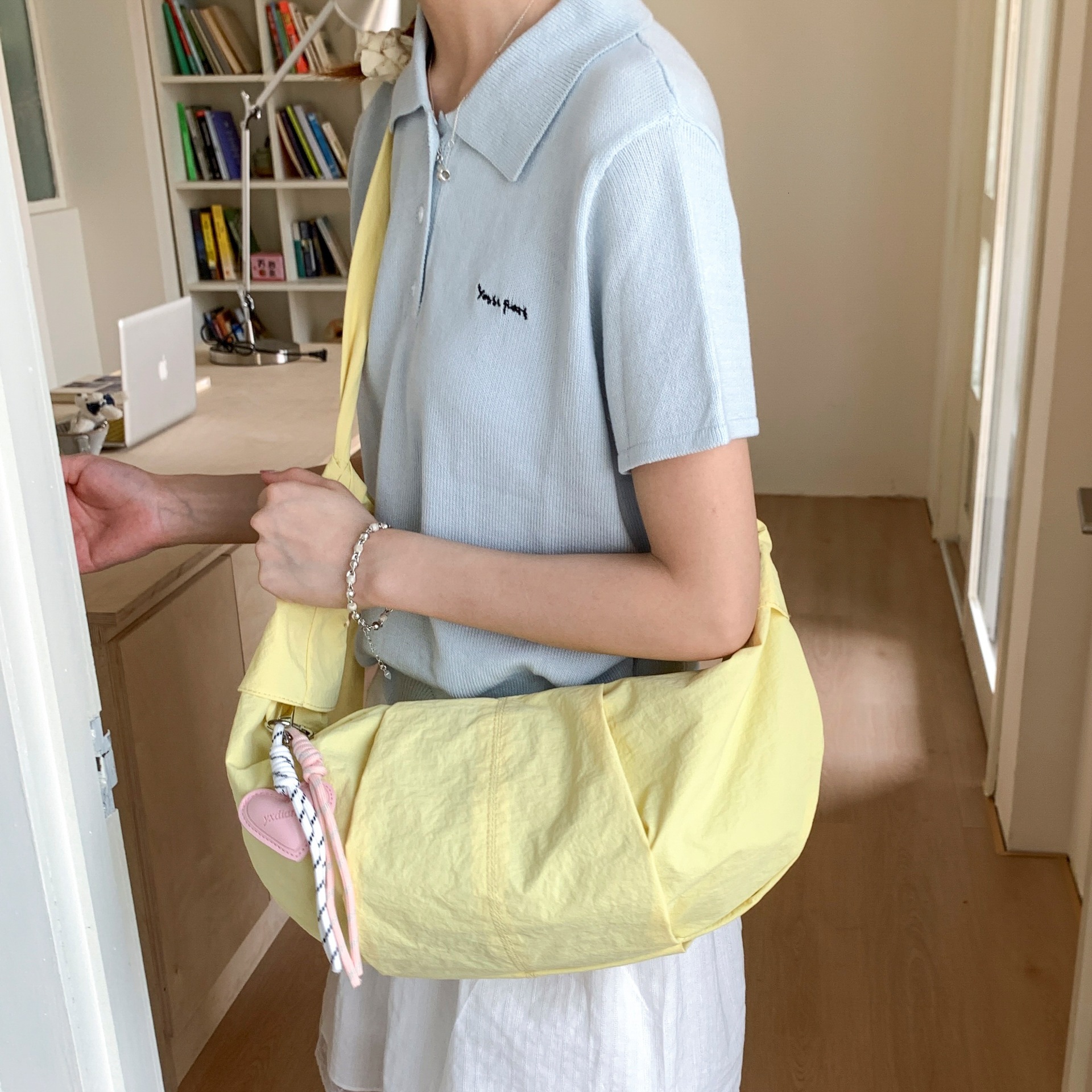 designer Nylon Dumpling Bag Large Capacity High-end 2025 New Korean Style Casual Crossbody Bag Simple Versatile Shoulder Bag for Women