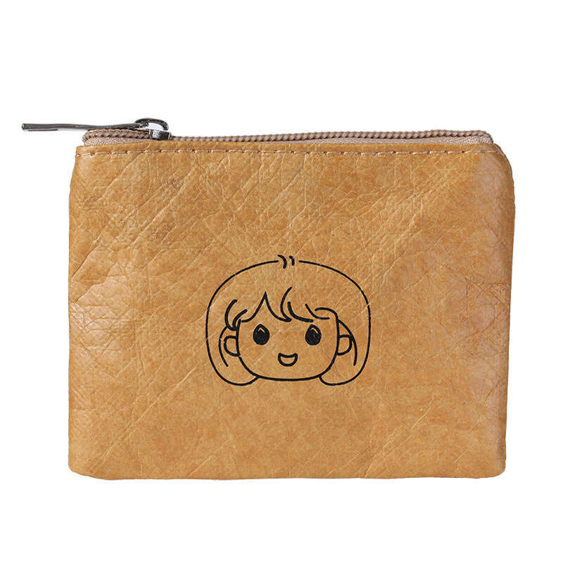 Mini Cute Portable Student Purse Key Earphone Coin Dupont Paper Storage Bag Small Card Holder