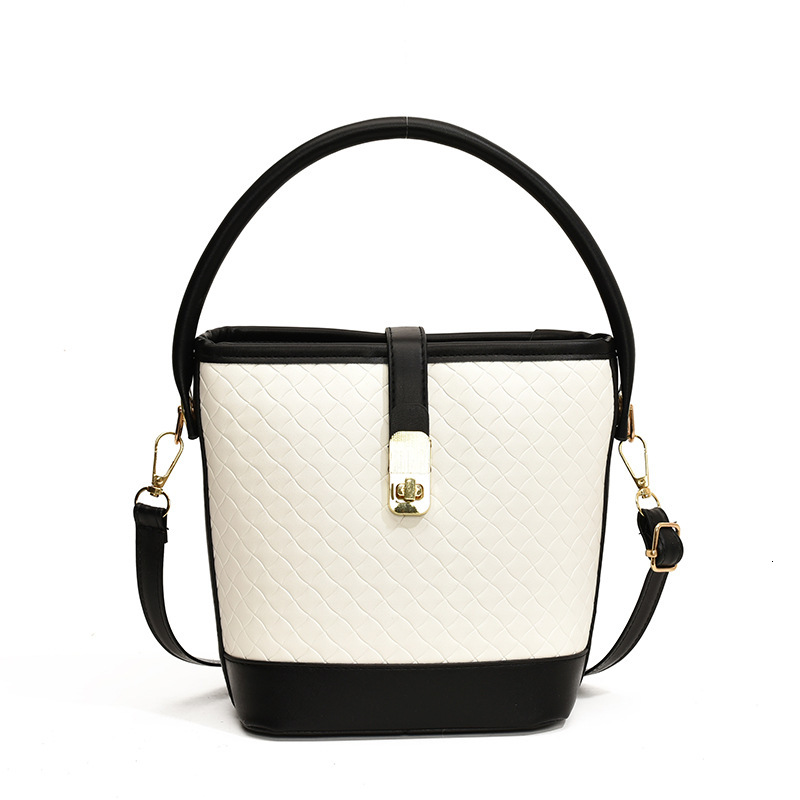 High quality brand, free designer bag, fashionable and casual color block bag, single shoulder crossbody bag, bucket bag, new free designer bag