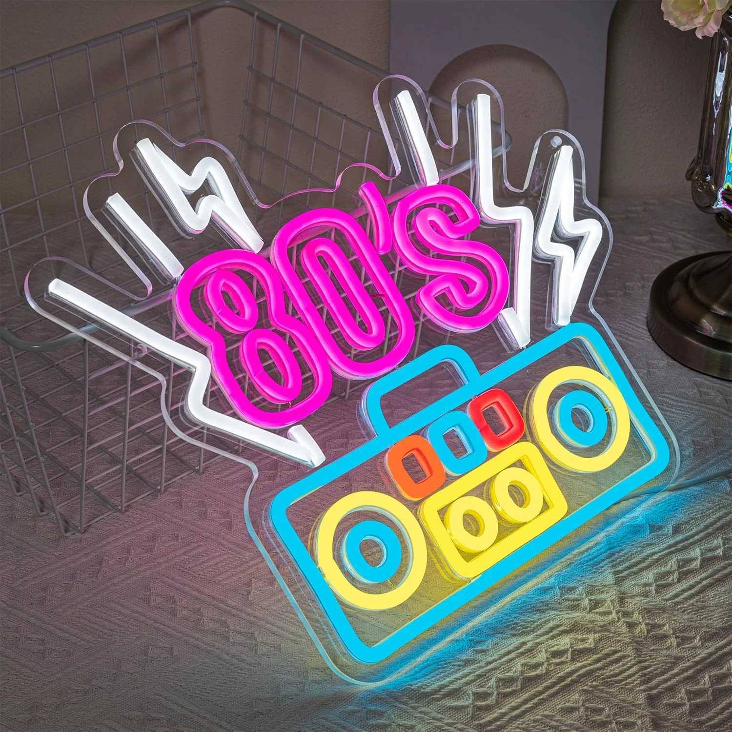 To The 80s Back Neon LED Sign Retro Game Console Room Decoration For Retro Store Disco Living Room Party Dimmable Wall Lamp XJ250602