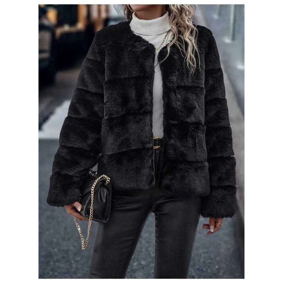 2023 European American imitation Japanese and Korean casual clothing spring fur women's coat
