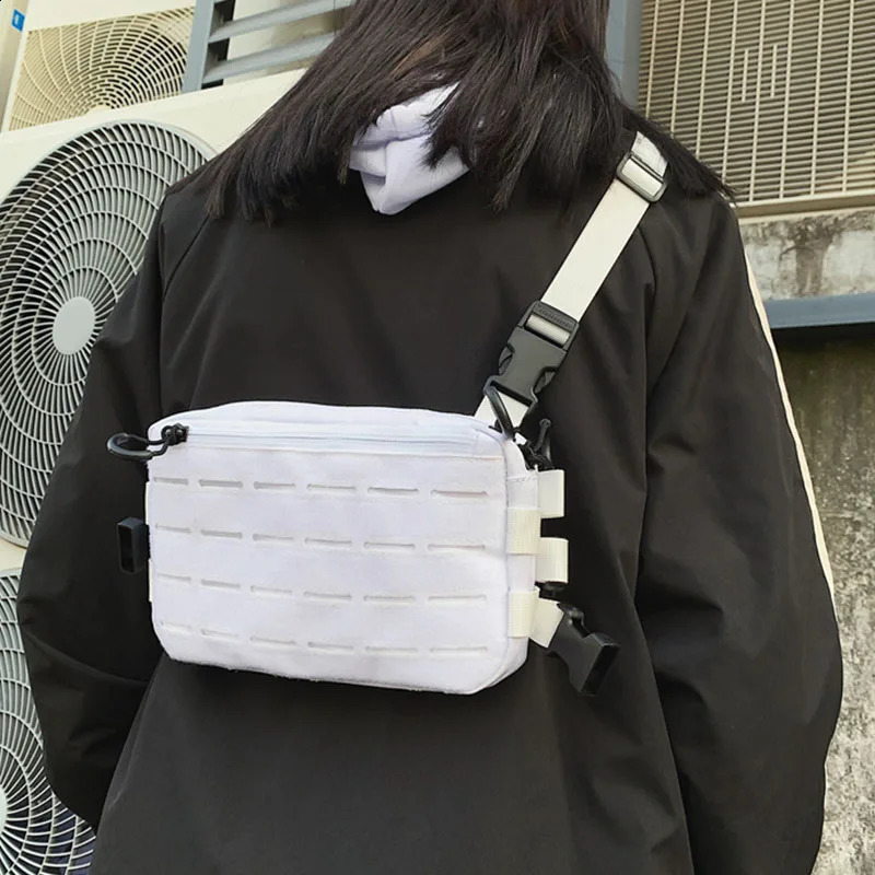Streetwear Tactical Chest Rig Bag Unisex Vest Hip Hop Style Crossbody Waist Bags Phone Pack Oxford cloth Functionality Chest Bag 250526