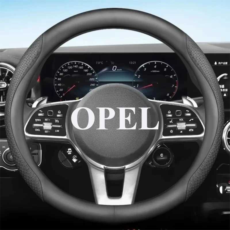 Leather Car Steering Wheel Cover for Opel Rocks-e Tigra Vectra Meriva Mokka-e Mokka X Movana Nova Omega Vivaro Zafira Andere R250603