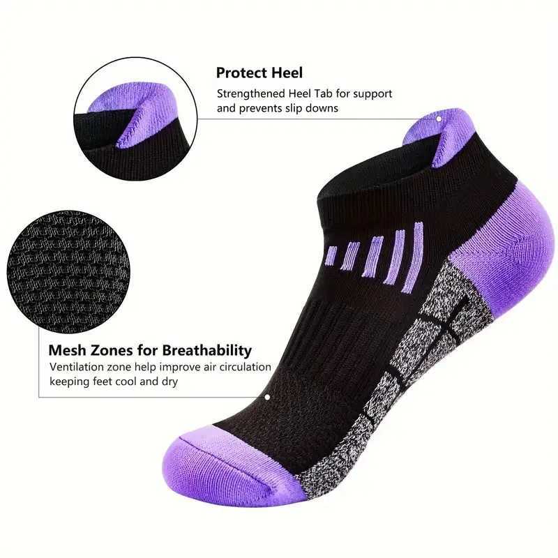 6 pairs of Womens Summer Casual Sports Tyre Socks T250602