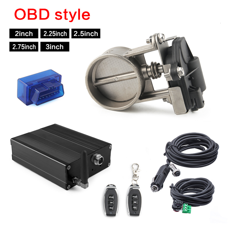 2.0&2.5&3.0inch size Inch OBD2 Vacuum Pump Exhaust Cutout Electric Control Valve Kit With Remote Control And APP Control