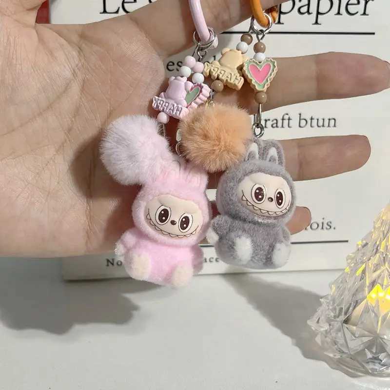 Cartoon Keychain Backpack Keyring Cell Phone Hanging Pendant DIY Couple Mobile Phone Keychain Students Key Ring Pendant GiftsXJ250602