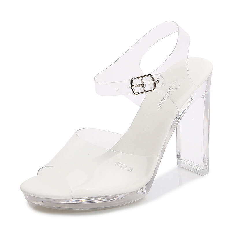 Super High Heels New Korean Style Fashion Show Shoes Flat Sexy Black Waterproof Platform 11Cm High Heel Sandals For Women Summer Platform High Heels