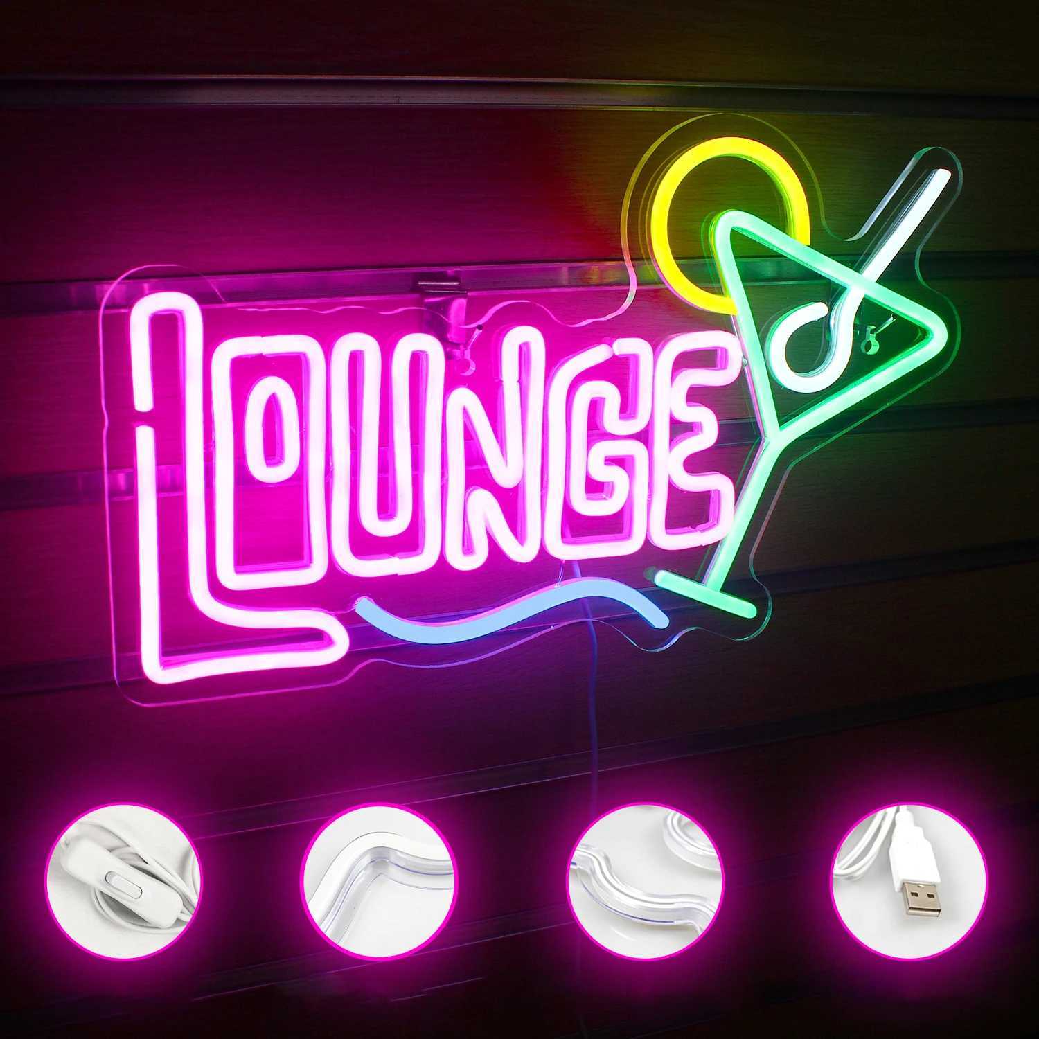 Open Welcome Bar Neon LED Sign USB Powered Room Wall Decoration For Pub Bar Club Mens Cave Party Restaurant Shop Sign Lights XJ250602