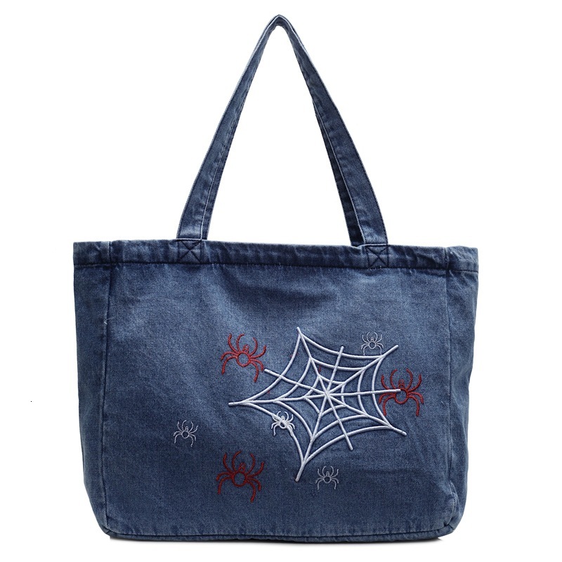 designer Summer New Trend Large Capacity Fashion Versatile Denim Casual Commuting Travel Handbag Crossbody Shoulder Bag