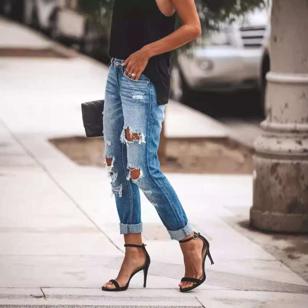 Fashion Slim Fit Jeans For Women Ladies B5