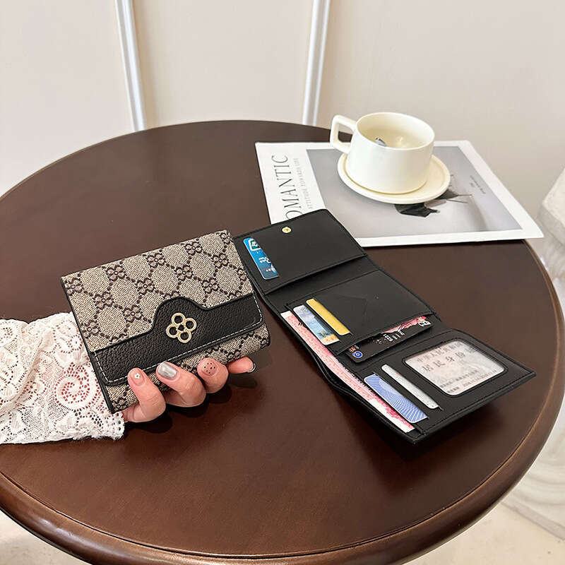 Large Capacity Multi-Card Slot Women's Printed Long Classic Short Wallet