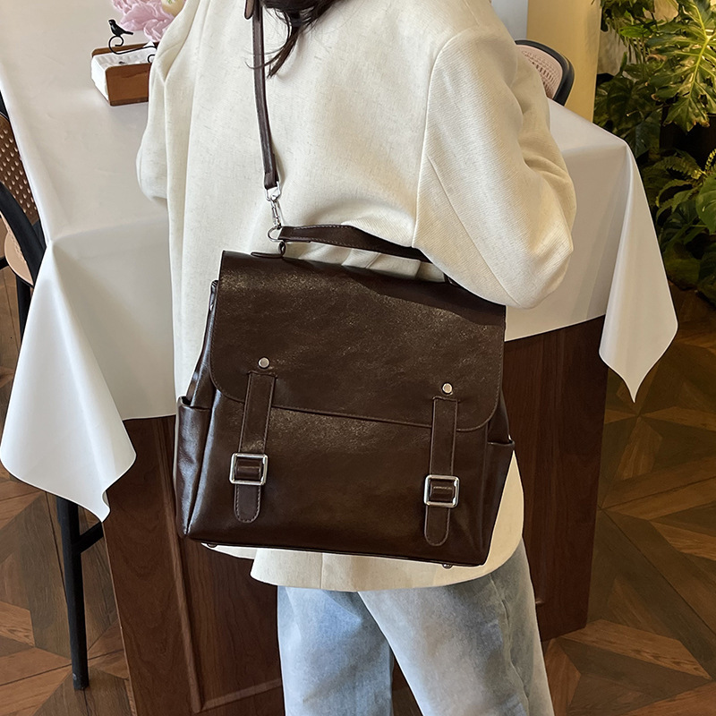 designer Commuting Large Capacity Backpack for Women 2025 Spring New Fashion Casual Versatile High-end Handheld Tote Bag