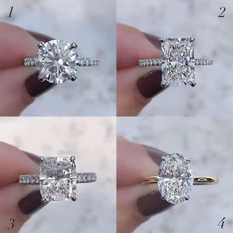 Luxury Fine Jewelry Womens Solid White Gold Wedding Ring IGI Lab Grown Diamond Engagement Ring Diamond Rings