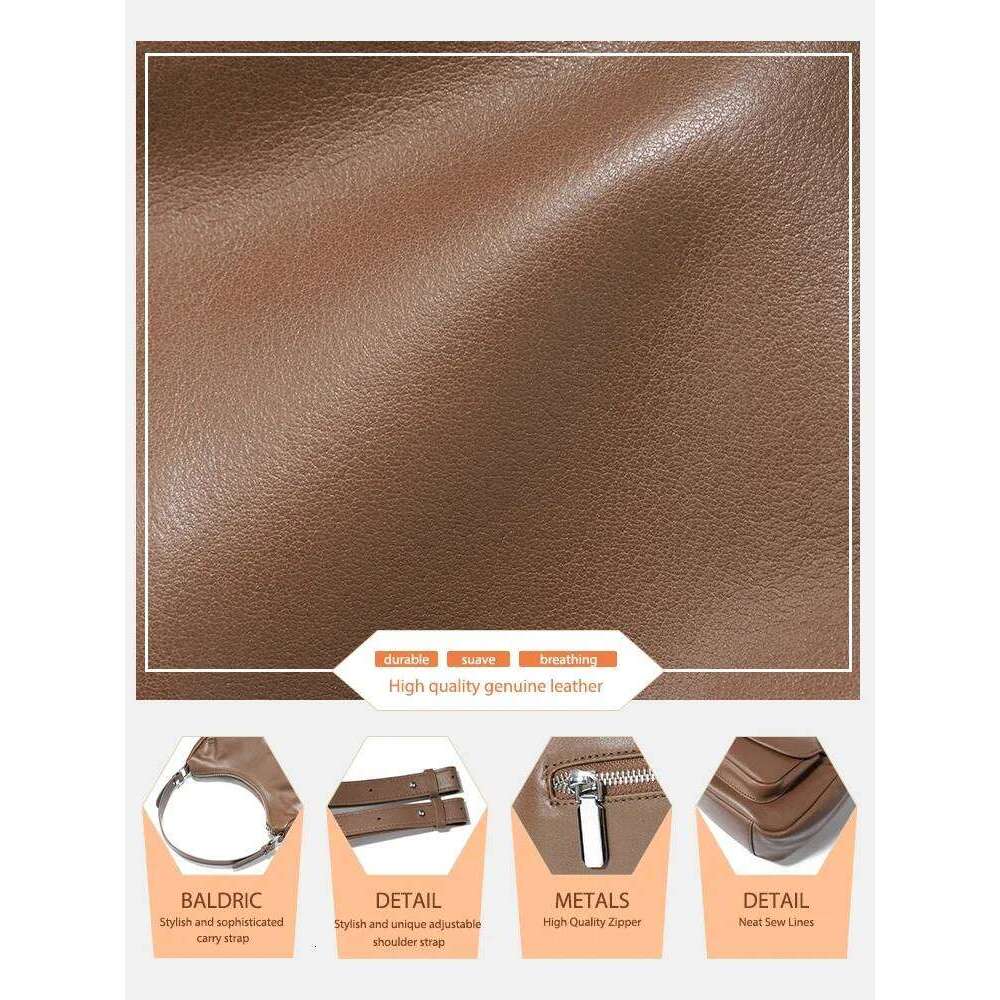 Zency Women's 100% Genuine Leather Hobo Soft Shoulder Bag Ladies Designer Crossbody Sac