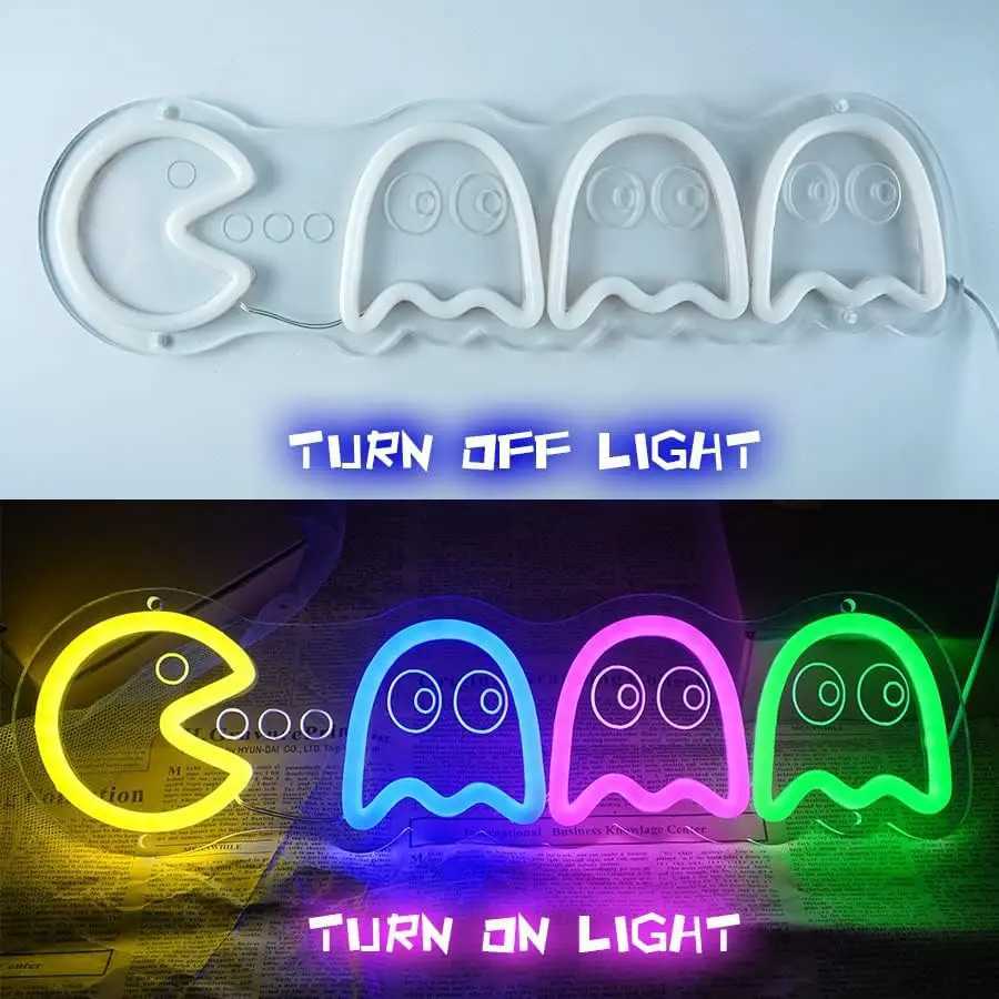 Arcade Neon Sign Retro USB Dimmable Game LED Neon Light for Game Room Bedroom Man Cave Party Home Bar Club Decor Gift XJ250602