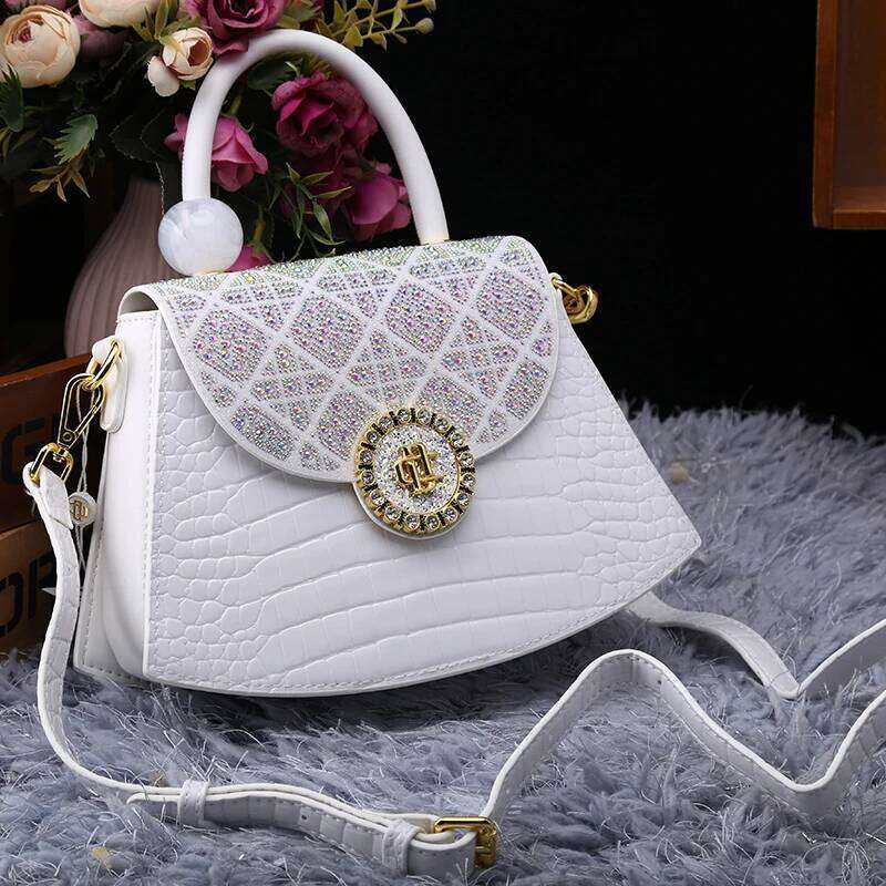 Fashion Leather Women's Handbags New Dia Shoulder Messenger Tote Bright Saddle Bag Portable Crossbody Bags