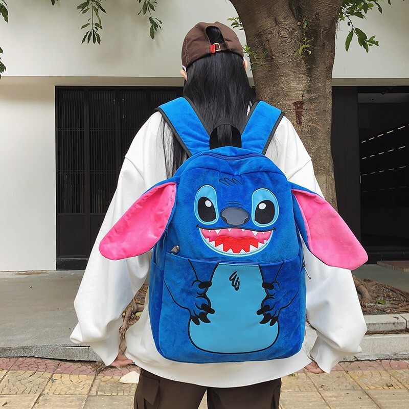 Free Shipping Designer Backpack New Student Large Capacity Versatile Backpack Casual Cute Plush Cartoon Couple Bag Outsourcing