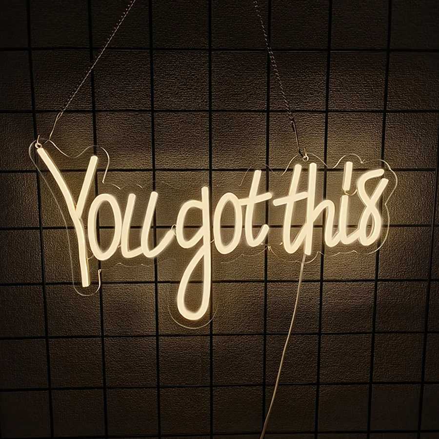 You got this Neon Signs for Wall Decor GOT EM Led Neon Light Wall Art Decor for wedding Valentines Day Home Party Decor XJ250602