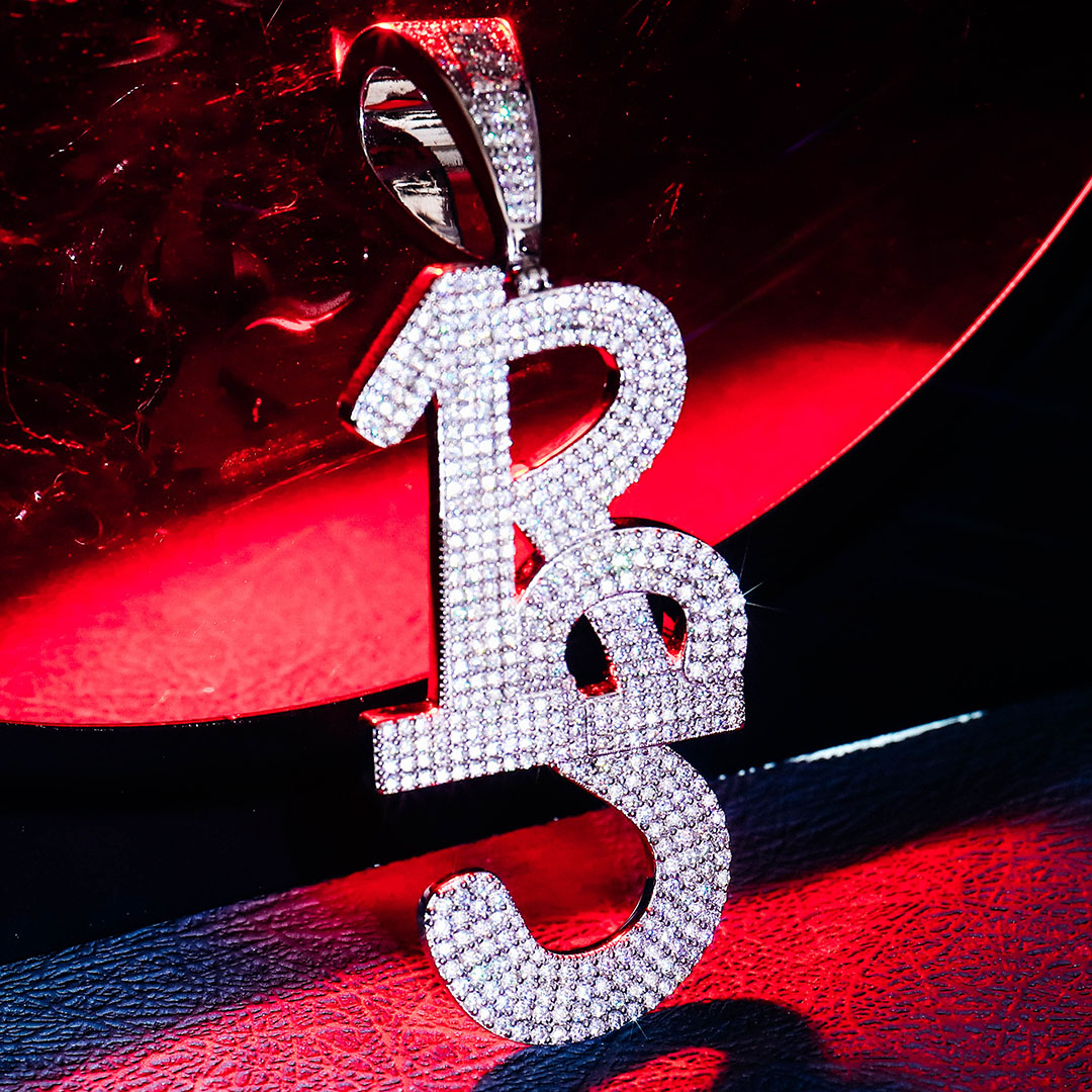 New Trending 925 Sterling Silver Custom Letters Pendant Necklace Iced Customize Name Hip Hop Jewelry DEF VVS Moissanite Diamond Pendants Charms