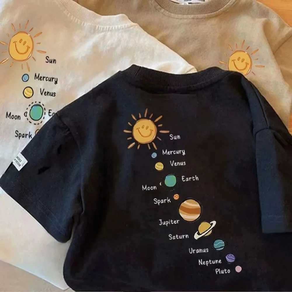 1 Pure Cotton Childrens Short-Sleeved T-Shirt in Summer Thin Bottoming Style Fresh Trendy Comfortable and Versatile T250603