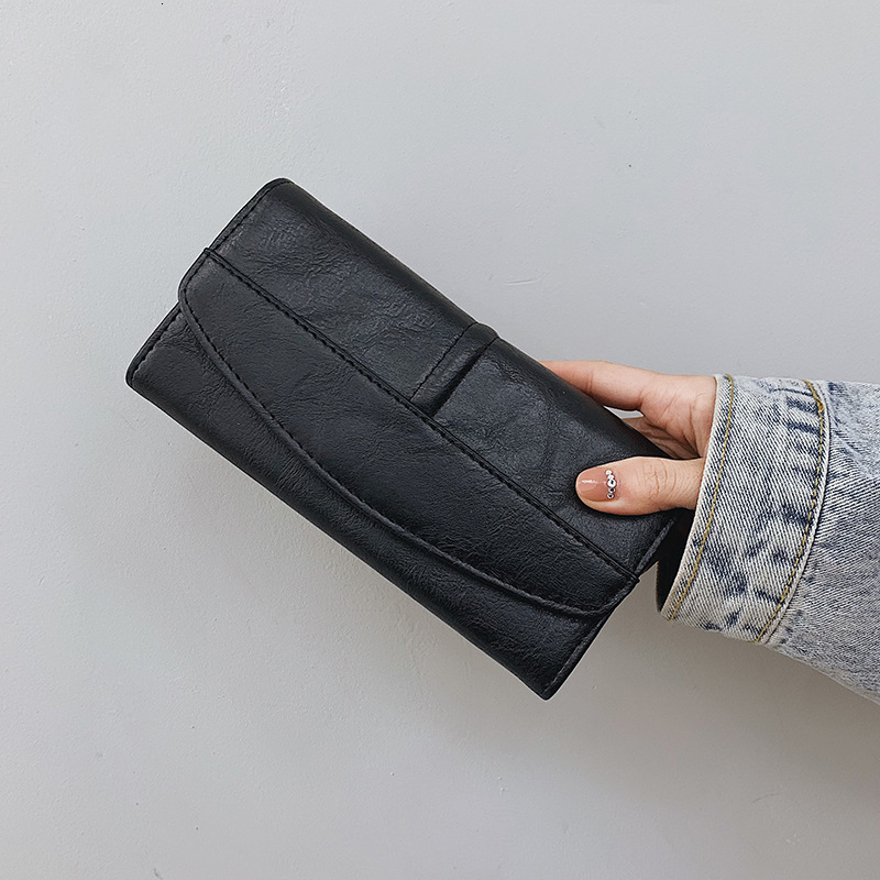 Wholesale Fashion New Korean Style Soft Luxury Bag Leather Wallet For Women Long Multi-card Slot 70% Off 2025 Designer Package PU Clutch Large Cash Co
