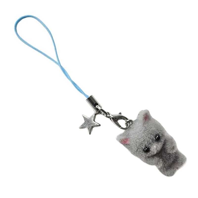 17 Styles Phone Ornament Cellphone Chain Keyring Bag Pendant 3D Keychain for Bag Purse Phones Earphones and Keychains XJ250602