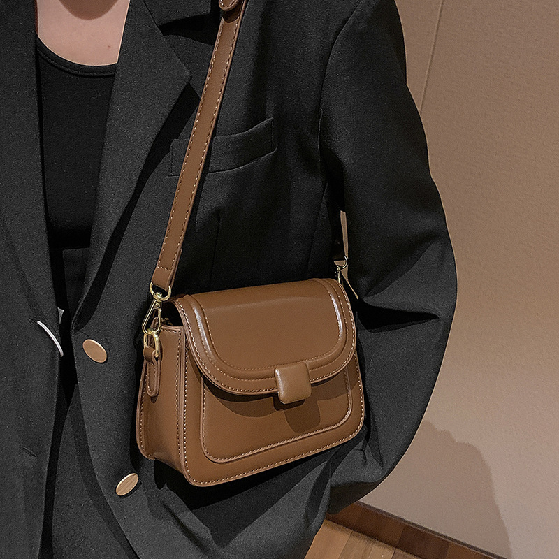 designer Niche Design Korean Style Simple Small Square Bag 2025 New Solid Color Fashion Single Shoulder Versatile Internet Celebrity Crossbody Women&#