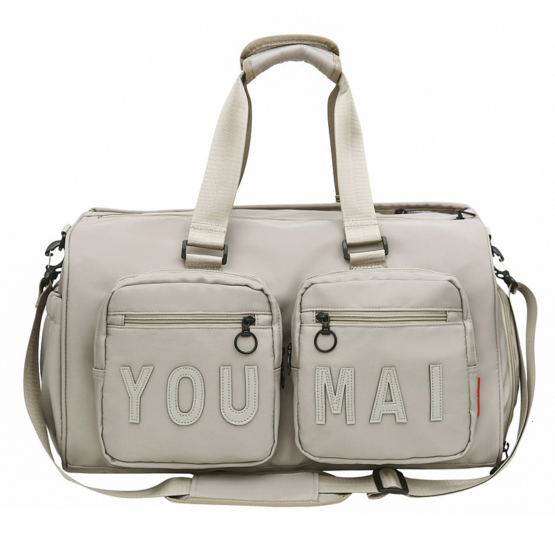 New Handheld Mommy Large Capacity Double Shoulder Backpack Portable Dual-use Maternity Travel Bag