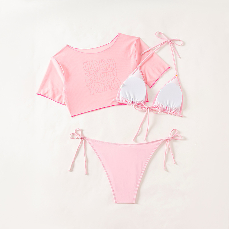 Outdoor Summer Beach Sexy Women Free Shipping 2025 New Designer Shoes New 2025 Sexy Bikini Split Swimsuit Women's Three Piece Set From Russia