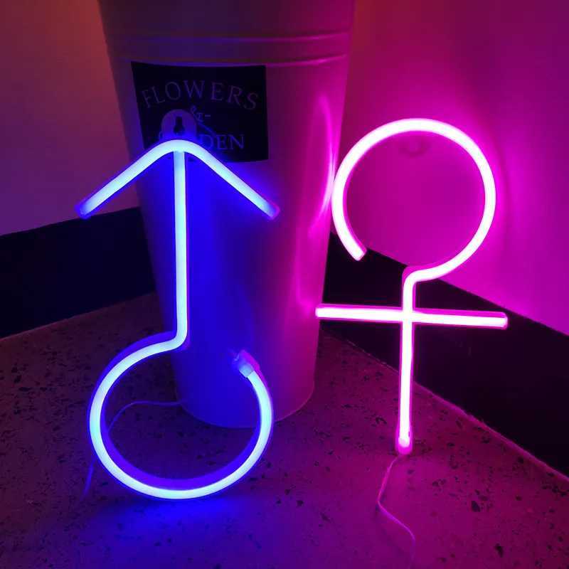 Boy girl LED Neon Sign USB/Battery Powered LED Light for Bedroom Room Decoration Gift Night Light Decoration Holiday Decor XJ250602