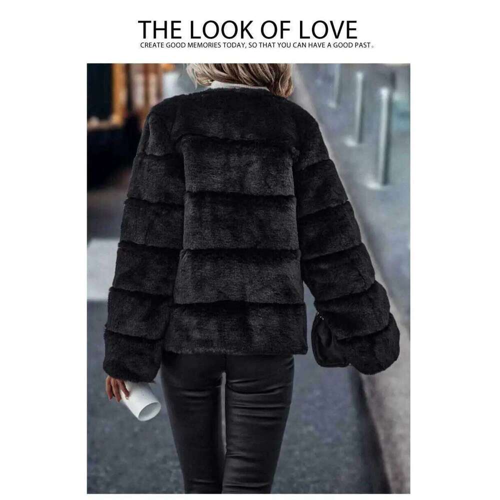 2023 European American imitation Japanese and Korean casual clothing spring fur women's coat