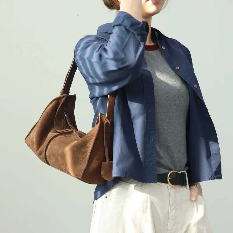 Women's Bags Designer Women's Genuine Leather Vintage Zipper Crossbody Bags Fashion Design Shoulder Bag Soft And Comfortable Handbag