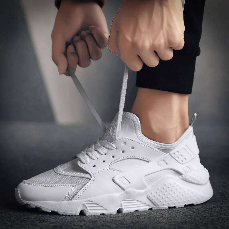 Unisex White Sneakers for Men Mesh Sports Trainers Running Shoes Man 2024 Summer Male Women Flat zapatillas para hombre Red
