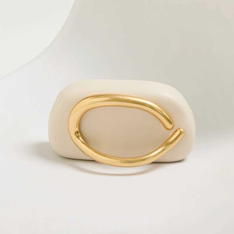 Gold fastening Box Clutch Bag for women evening wedding party cute purse bag handbag dark red ivory color 2024 winter new W250602