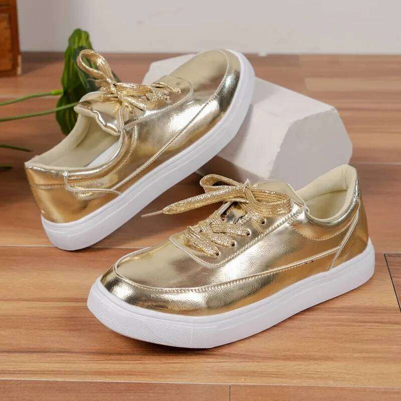Fashion Casual Autumn New Sneakers Women Platform Outdoor Lace Up Vulcanize Shoes Zapatillas Mujer 2024