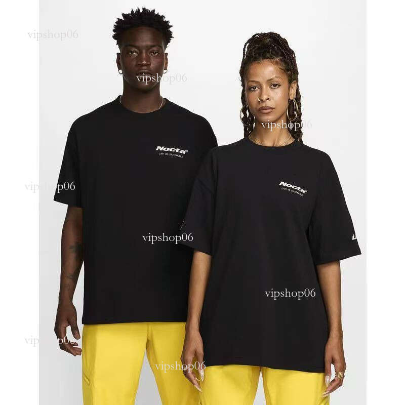 NOCTA T-shirts mens sports shirts 2025 nocta Letter Laminated Print Short Sleeve High Street Loose Oversize Casual Sports T-shirt 100% Pure Cotton Tops Men Women