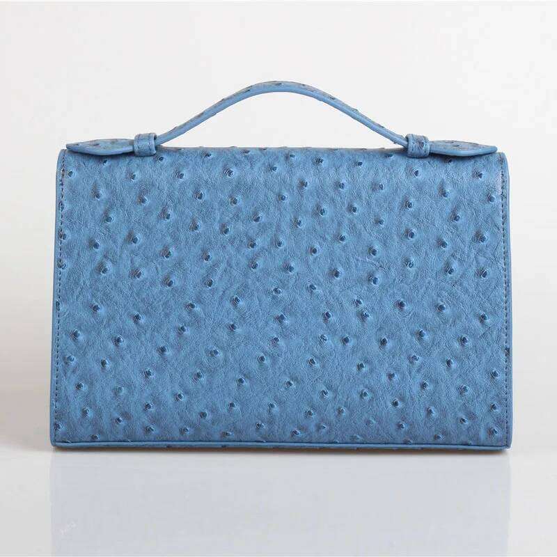Brand Designer Ostrich Pattern Crossbody Bags For Women 2025 Simple Totes Shoulder Bag Lady Handbags And Purses